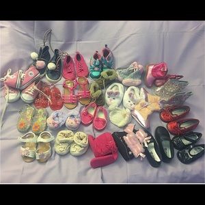 25 pairs of shoes